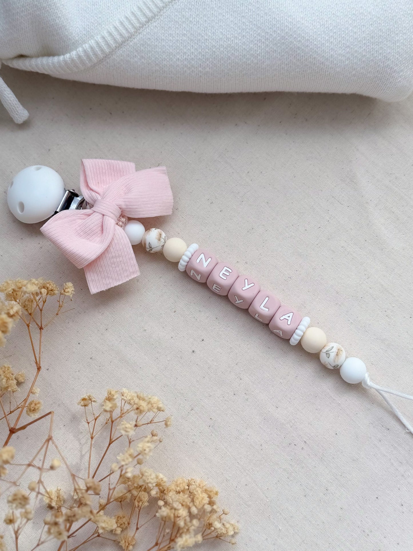 Attache tétine - Blush -