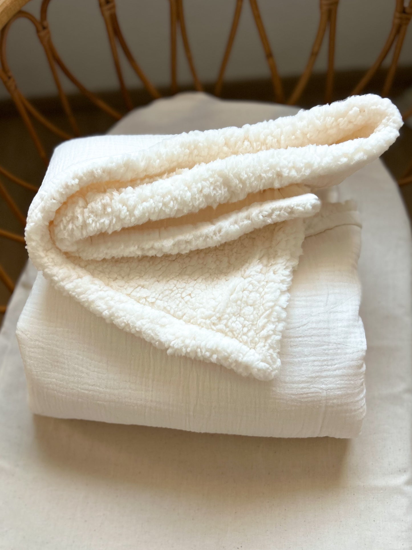 Couverture Moumoute - Abricot -