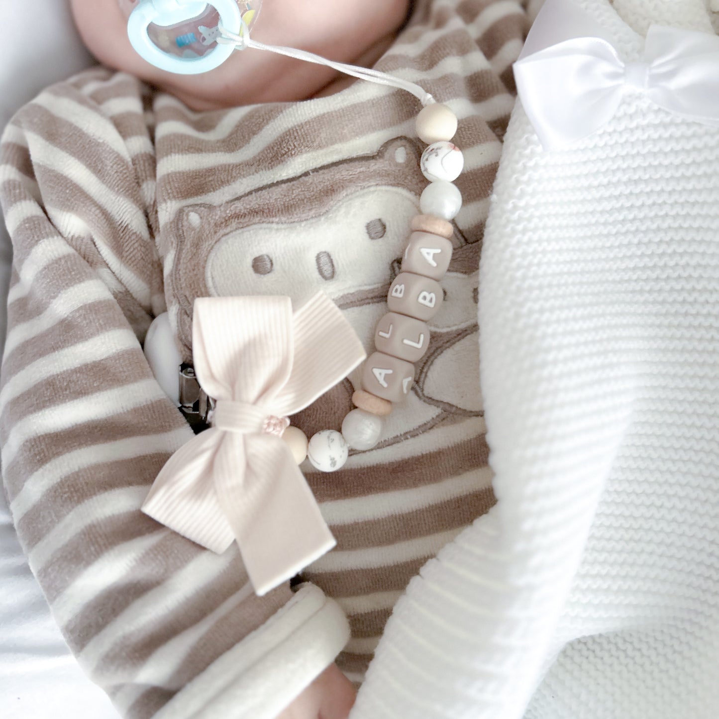 Attache tétine - Latté -