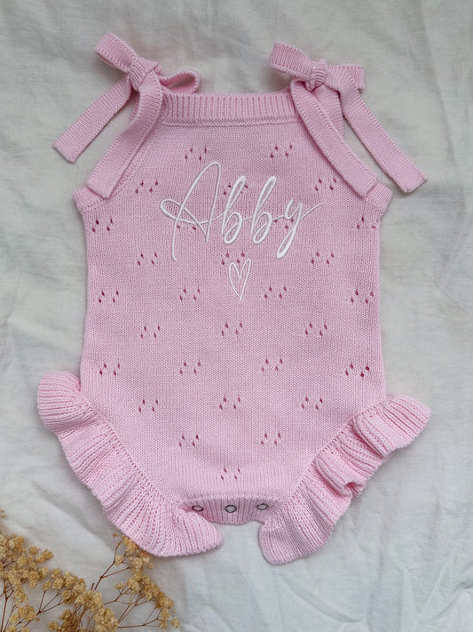 Barboteuse rose clair