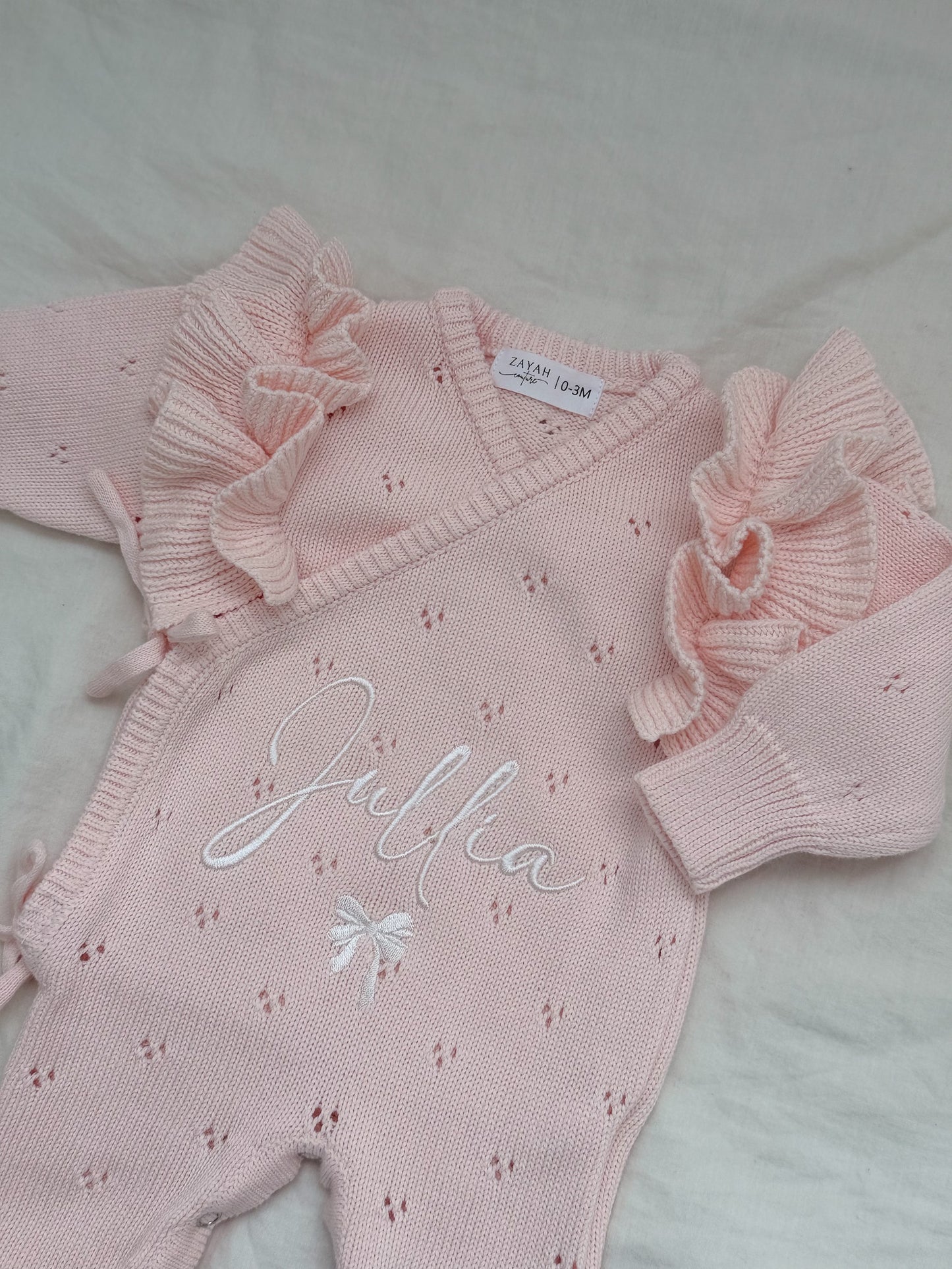 Combinaison pointelle blush