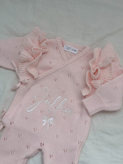 Combinaison pointelle blush