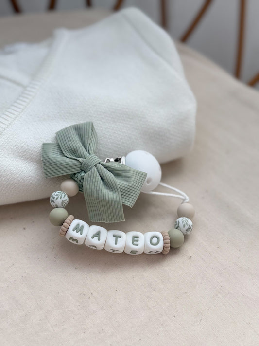 Attache tétine - Sage Green -