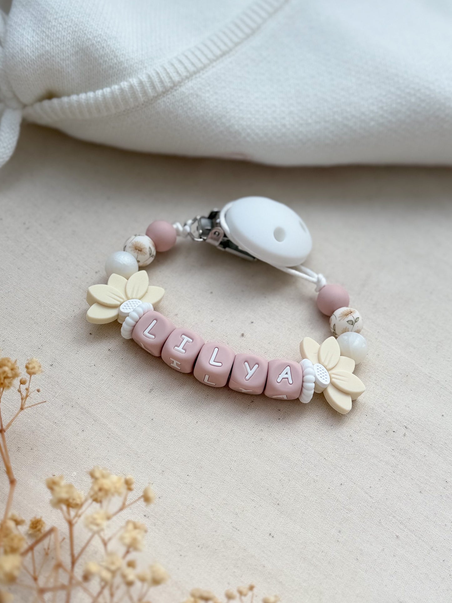 Attache tétine - Ivory -