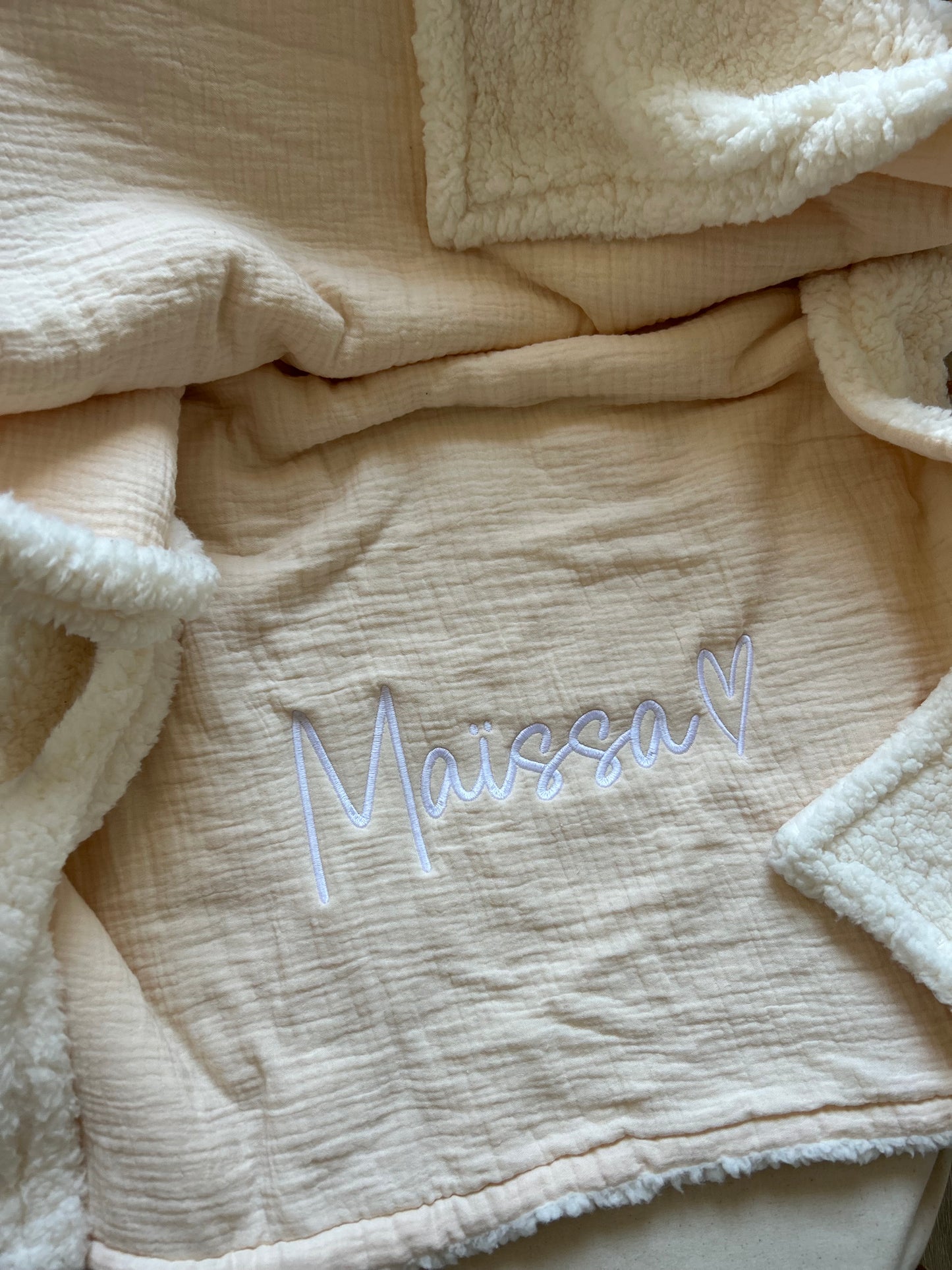 Couverture Moumoute - Abricot -
