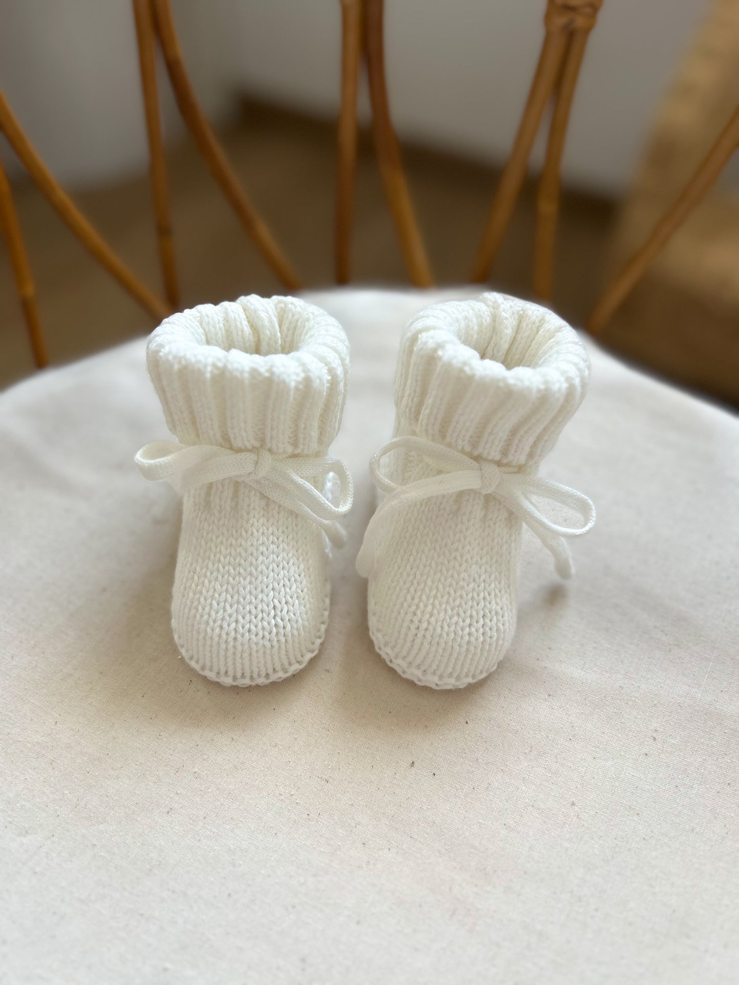 Chaussons en maille - Milk -