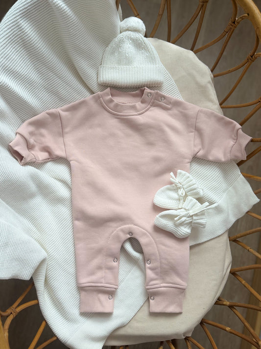 Combi Sweat polaire - Rose poudré -
