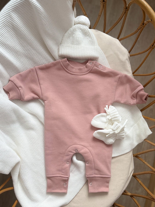 Combi Sweat polaire - Vieux rose -