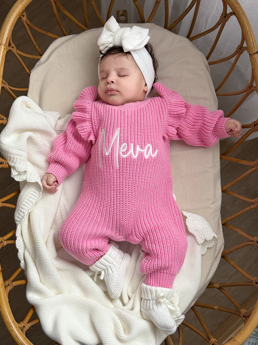 Combinaison à volants - Candy Pink -