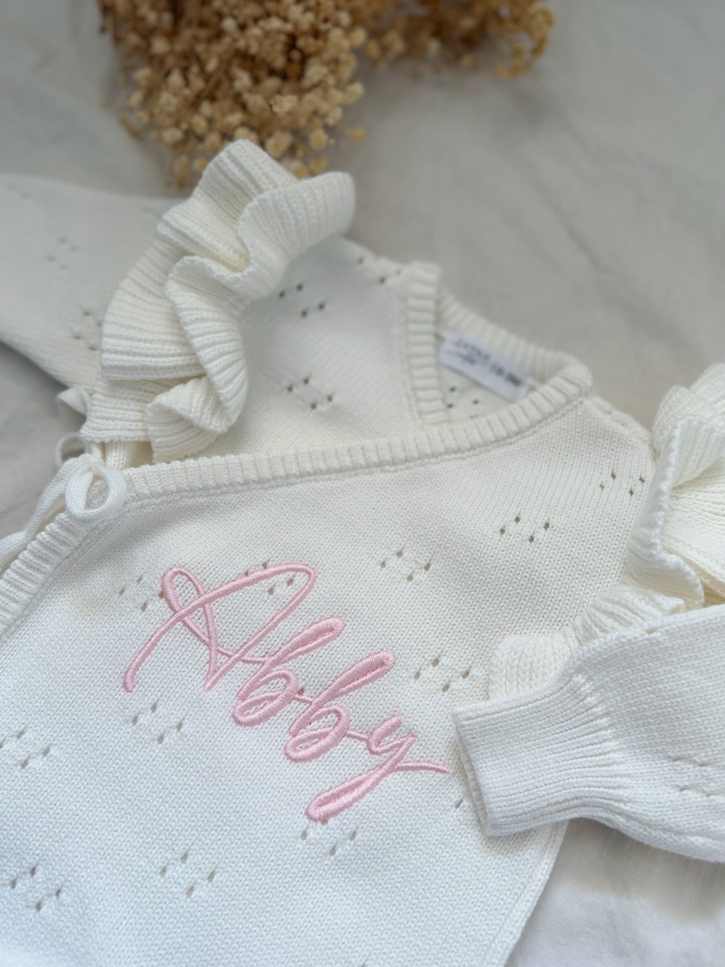 Combinaison pointelle blanc naturel